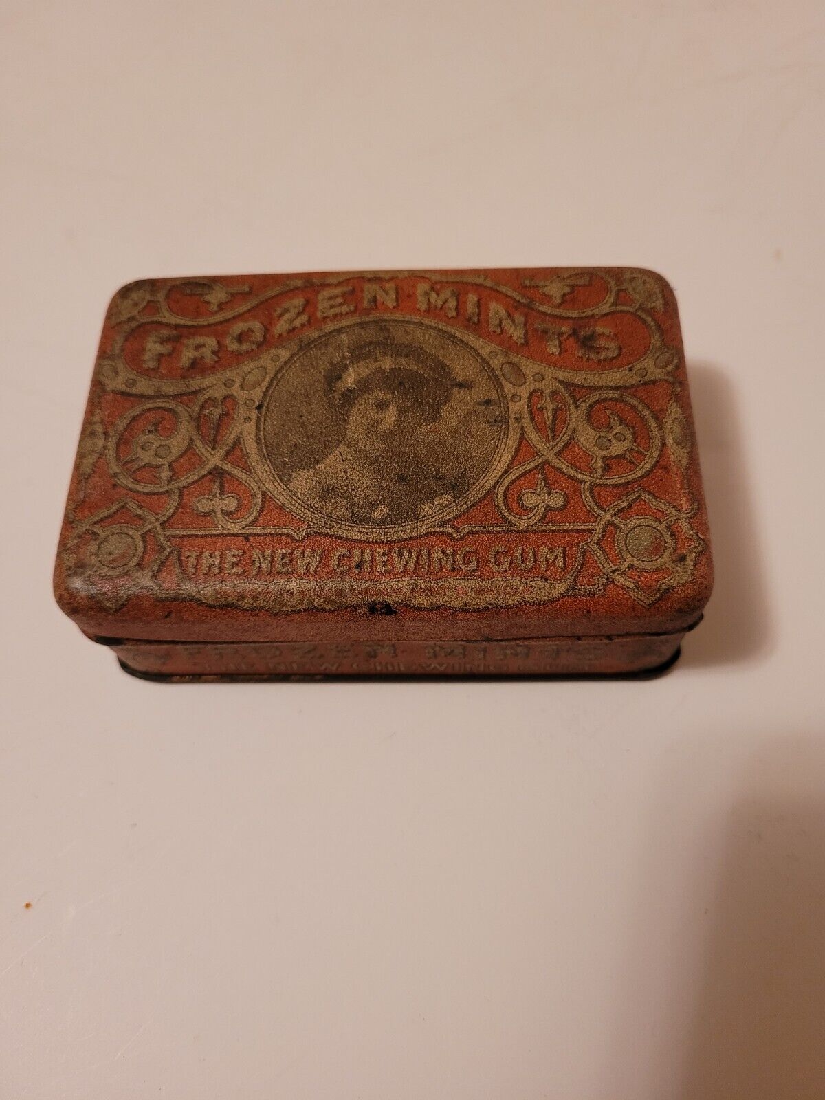 Rare Eary Frozen Mint The New Chewing Gum Tin! Great Lithograph!
