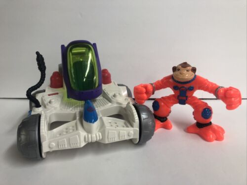 F-p Rescue Heroes Comet The Space Monkey Astronaut W Lunar Rover Vehicle