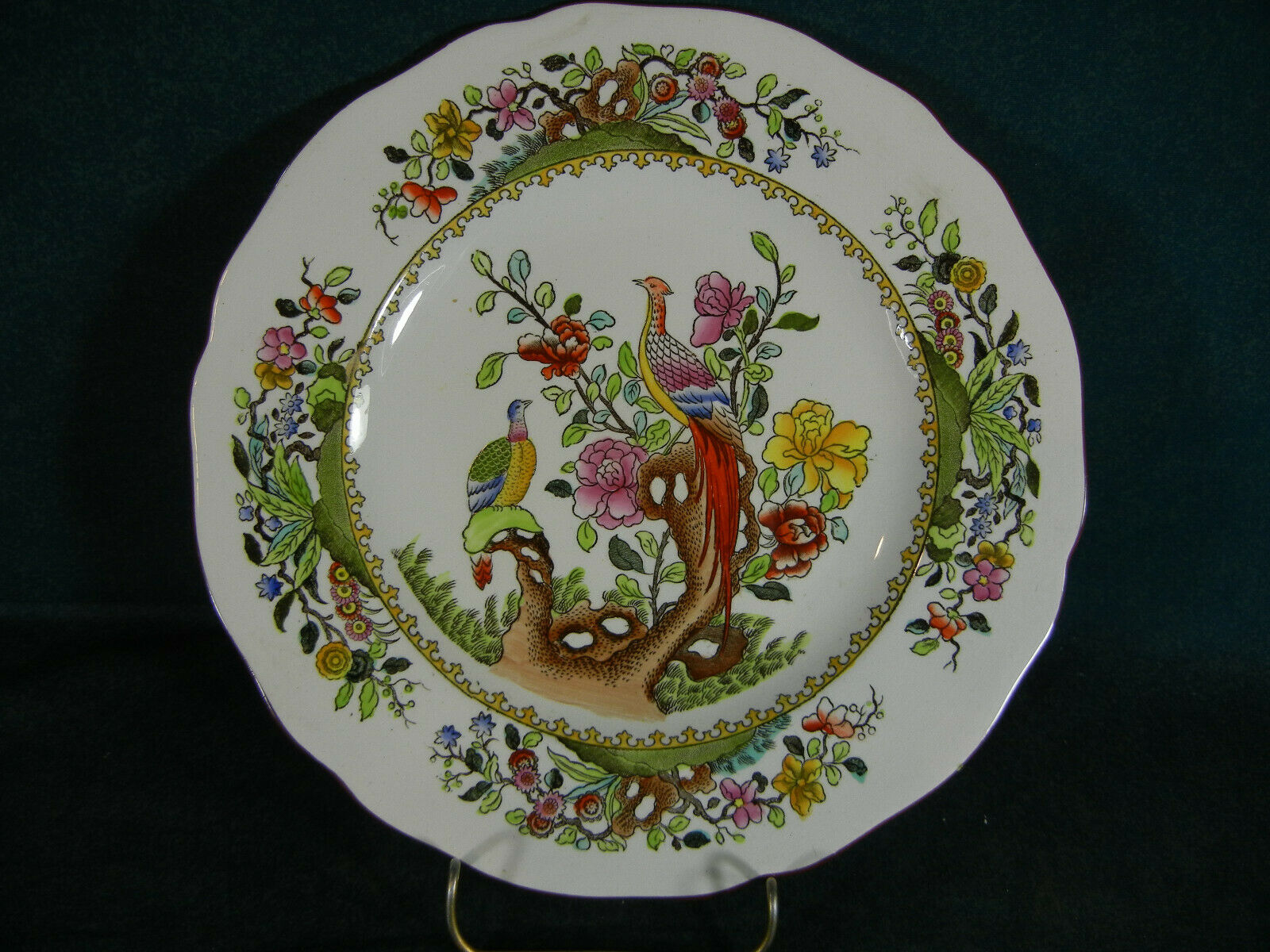 Copeland Spode Chinese Pheasant 9" Diameter Luncheon Plate