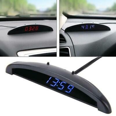 Digital Car Thermometer Luminous LED Digital Clock Watch for Car Time Display