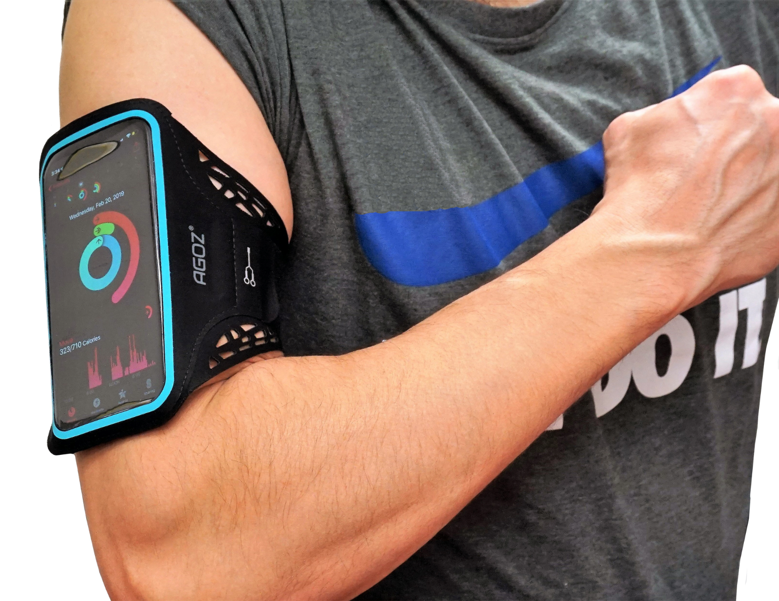 Sweat Resistant Neoprene Running Biking Gym Armband Phone Case for iPhone XR, XS