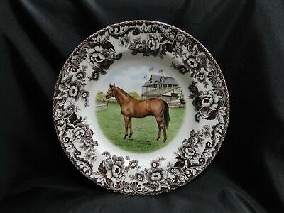 Spode Woodland Horses Thoroughbred, England: Dinner Plate, 10 3/4