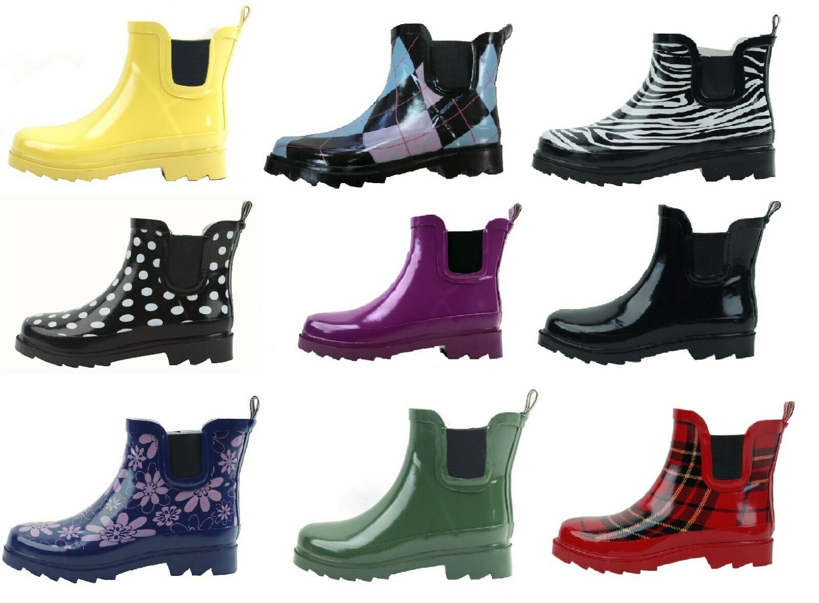 New Women's Waterproof Short Ankle Rubber Rain Boots