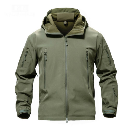 Men's Fishing Soft Shell Hunting Outdoor Jacket Waterproof Windproof Colthing