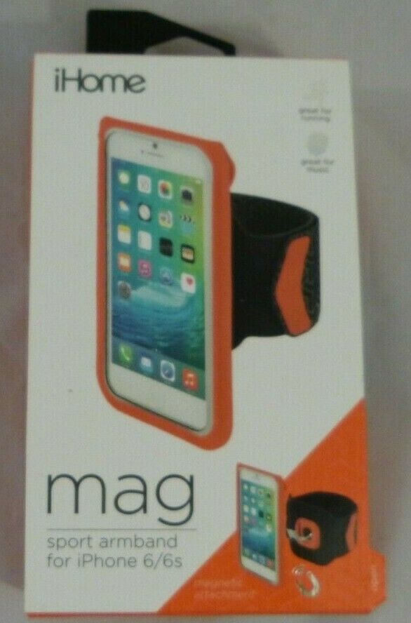 iHome MAG Sport Armband for iPhone 6/6s Magnetic Attachment NEW