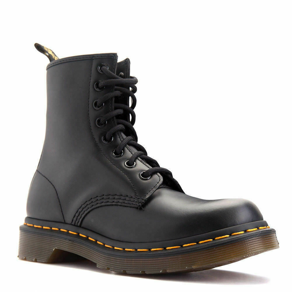 Women's Shoes Dr. Martens 1460 8 Eye Boots 11821006 Black Smooth