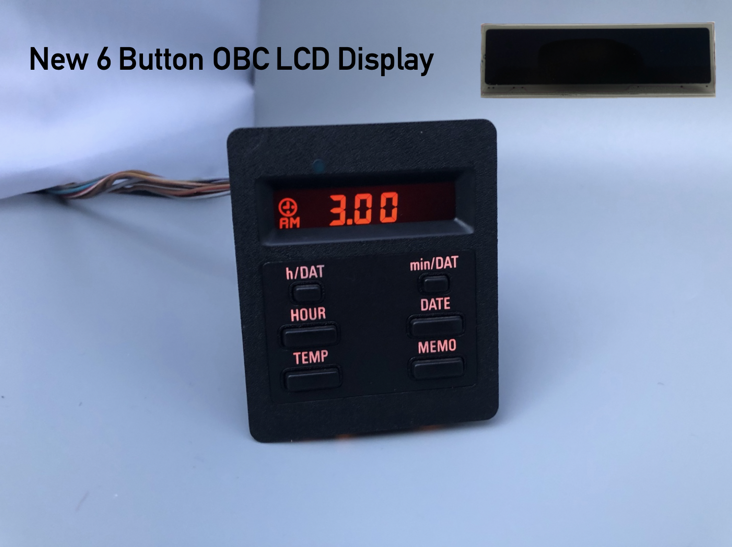 New Bmw E30 6 Button Obc Lcd Screen Repair On Board Computer Bc1 Us + Euro